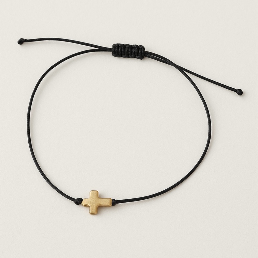 Gold Cross Charm Bracelet